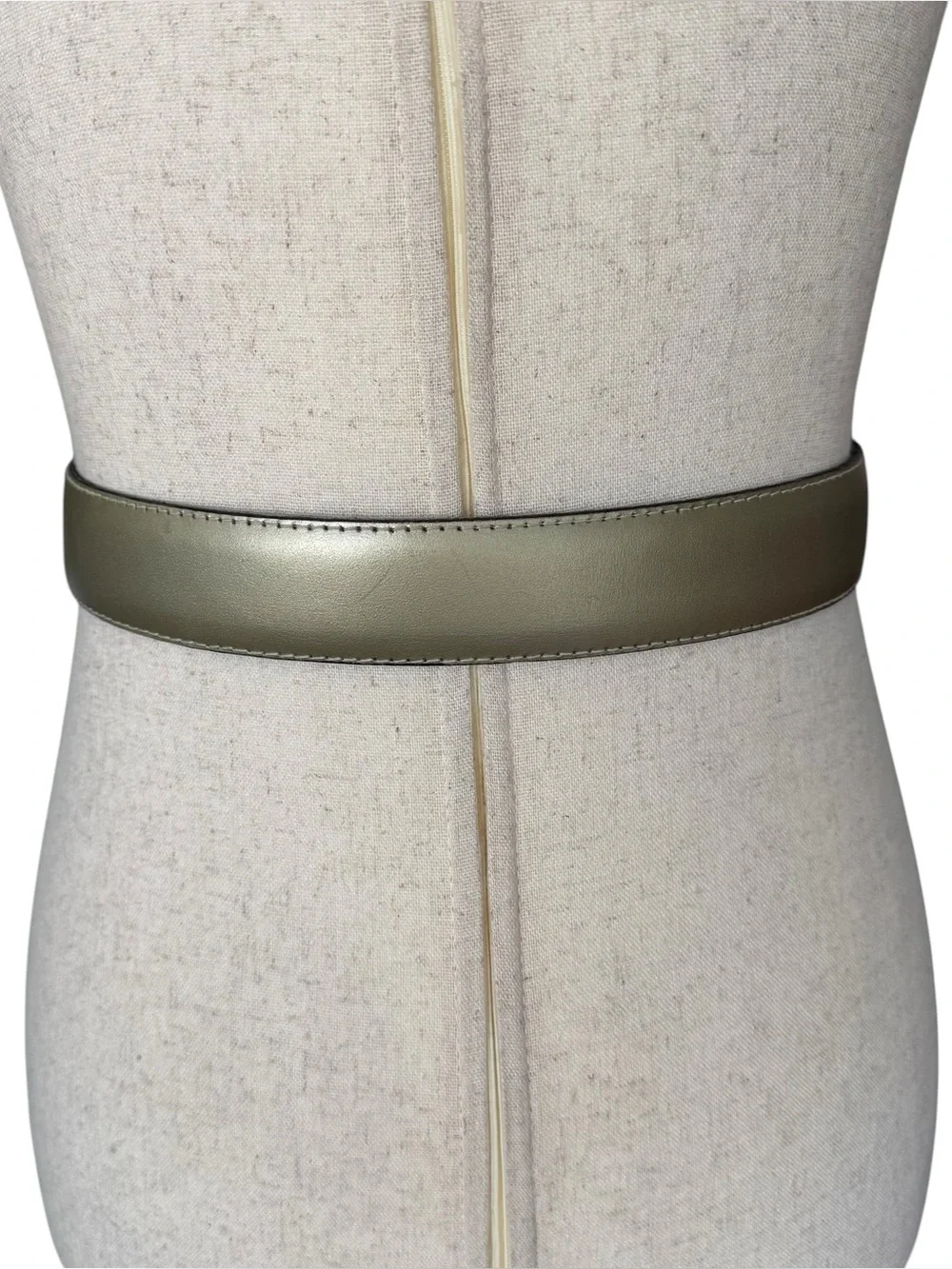 Vintage 80s Avignon Gold Chain Leather Belt Waist Accent NWT Small